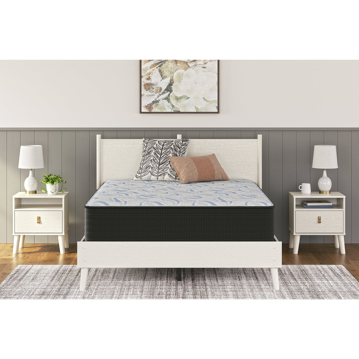 Materasso Signature Design by Ashley Elite Springs Plush Grey/Blue