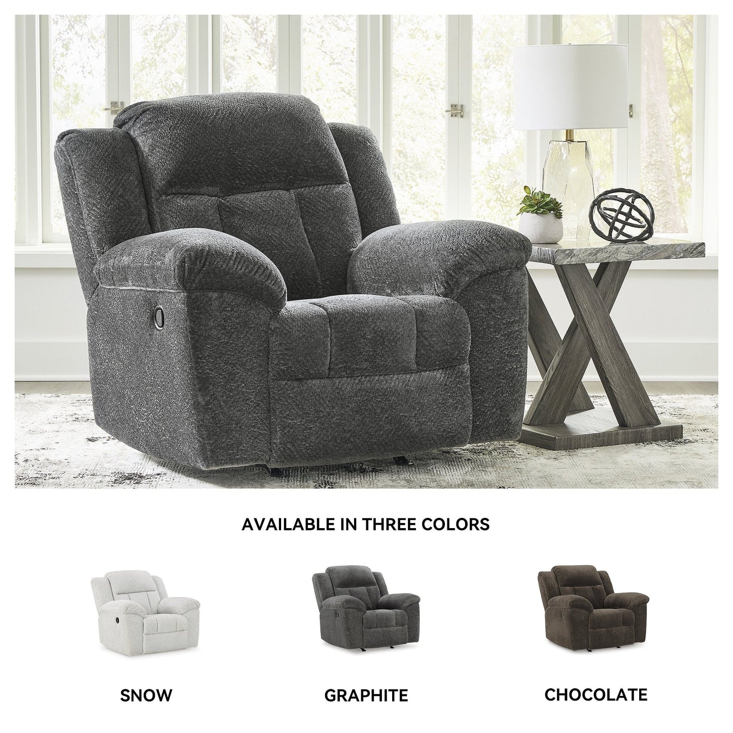 Poltrona reclinabile a dondolo Signature Design di Ashley Frohn