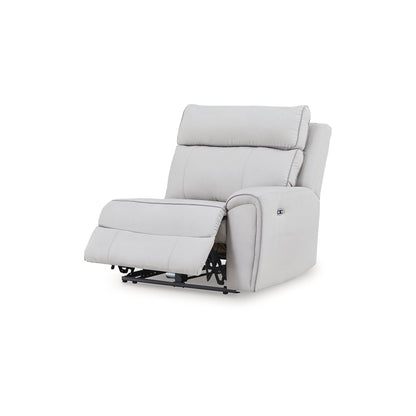 Divano componibile reclinabile elettrico Signature Design by Ashley Grafton Pike Gray a 3 pezzi - 116 L x 41 P x 43 A