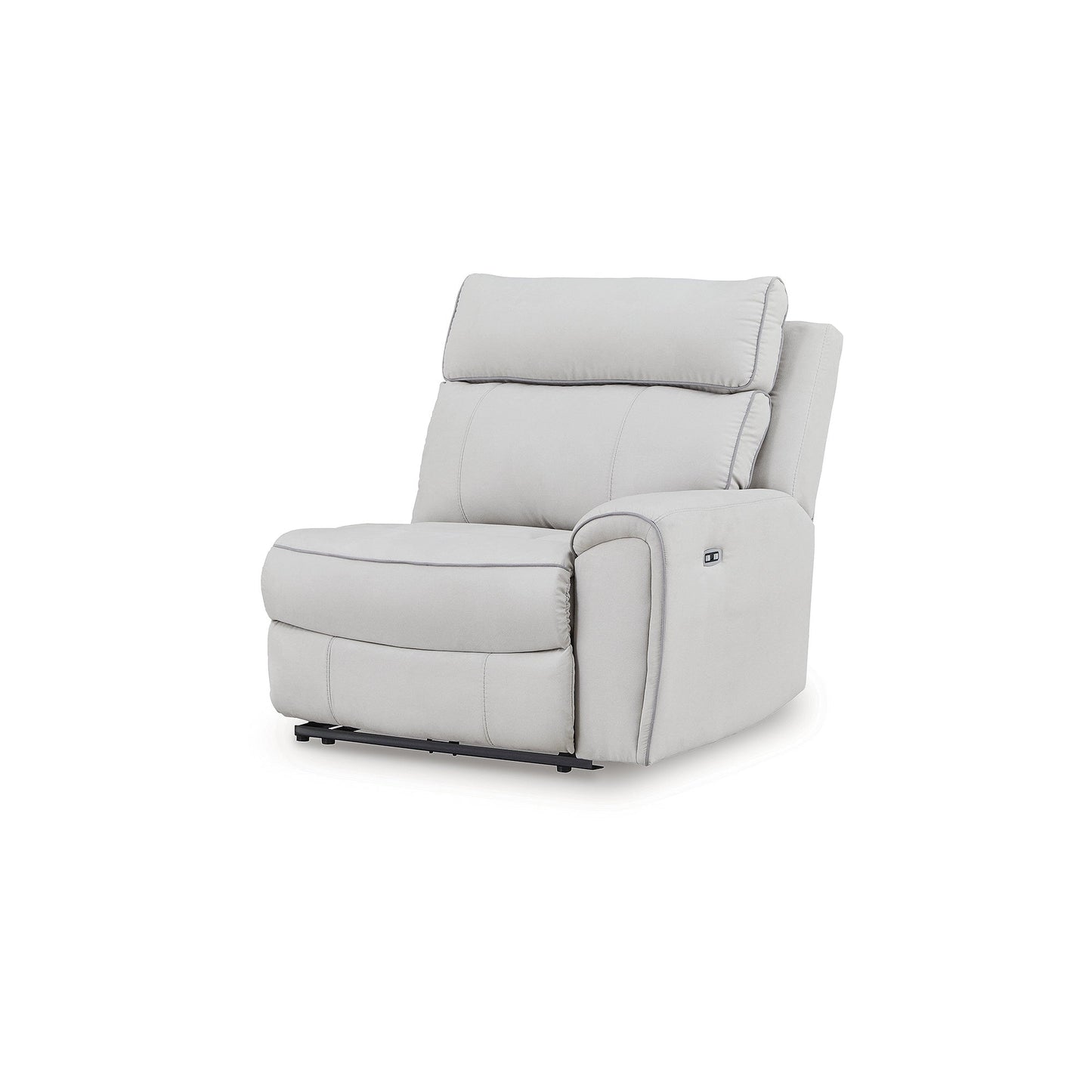 Divano componibile reclinabile elettrico Signature Design by Ashley Grafton Pike Gray a 3 pezzi - 116 L x 41 P x 43 A