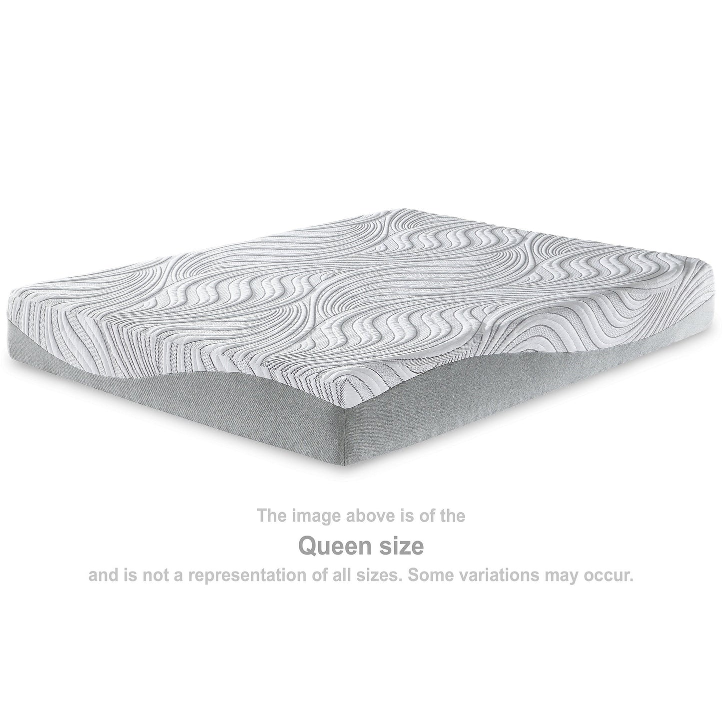 Materasso Signature Design by Ashley Memory Foam bianco da 10 pollici di media grandezza