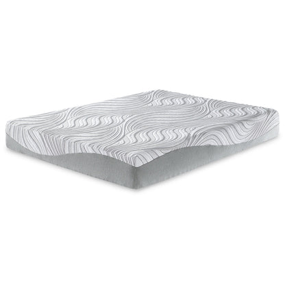 Materasso Signature Design by Ashley Memory Foam bianco da 10 pollici di media grandezza