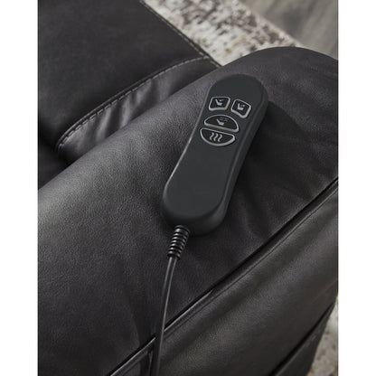 Poltrona reclinabile elettrica nera Signature Design by Ashley Oatman