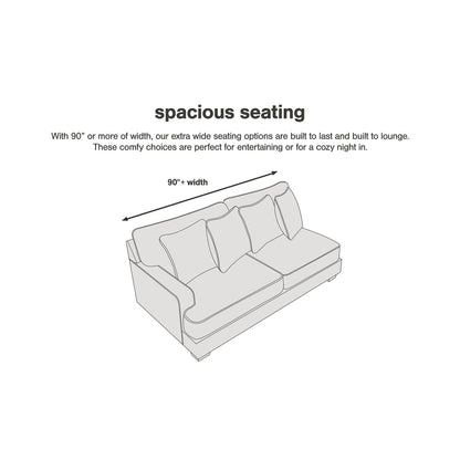 Divano in acciaio Signature Design by Ashley Olsberg - 91 L x 38 P x 38 A