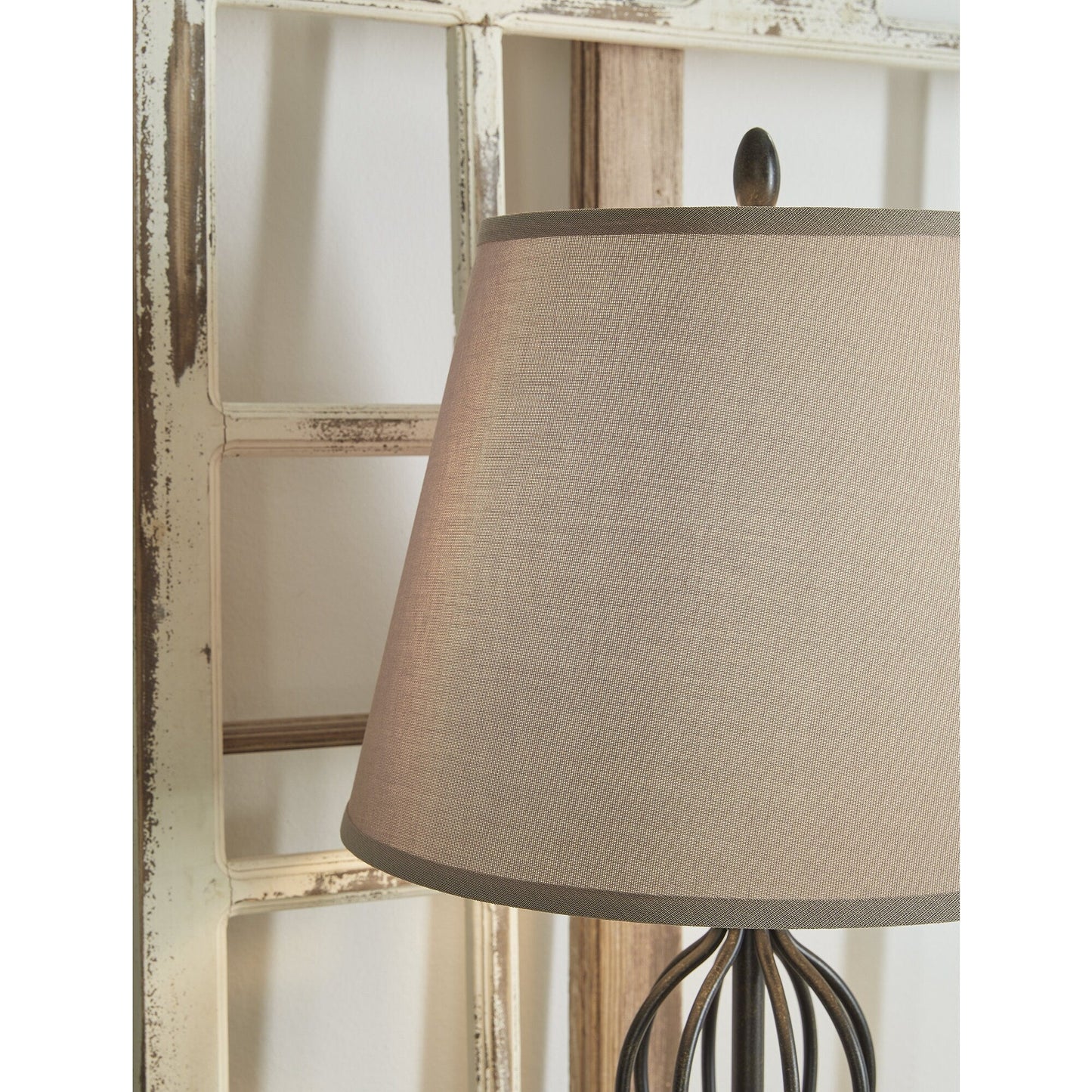 Lampada da tavolo Signature Design by Ashley Ornawell in bronzo antico (set da 2) - 15W x 15D x 29H