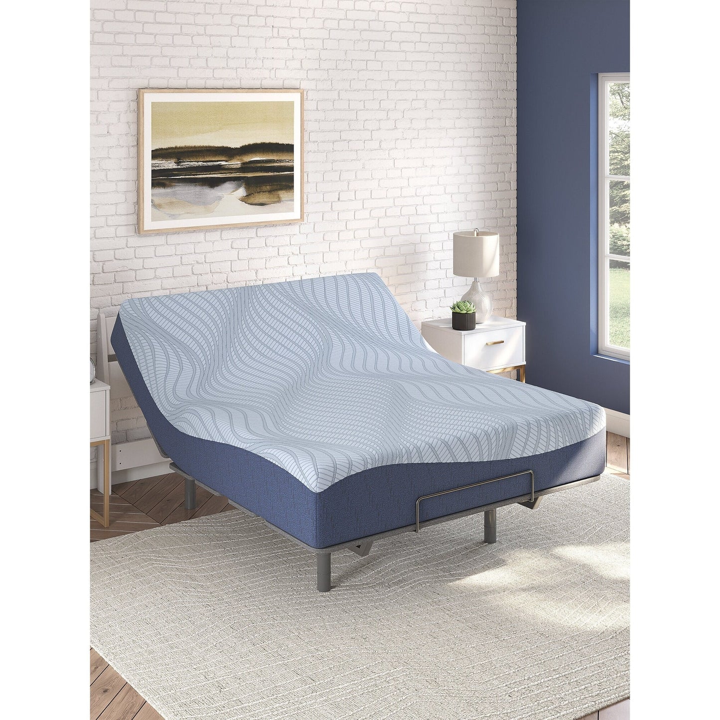 Materasso in memory foam Signature Design by Ashley Peak 2.0 12 azzurro