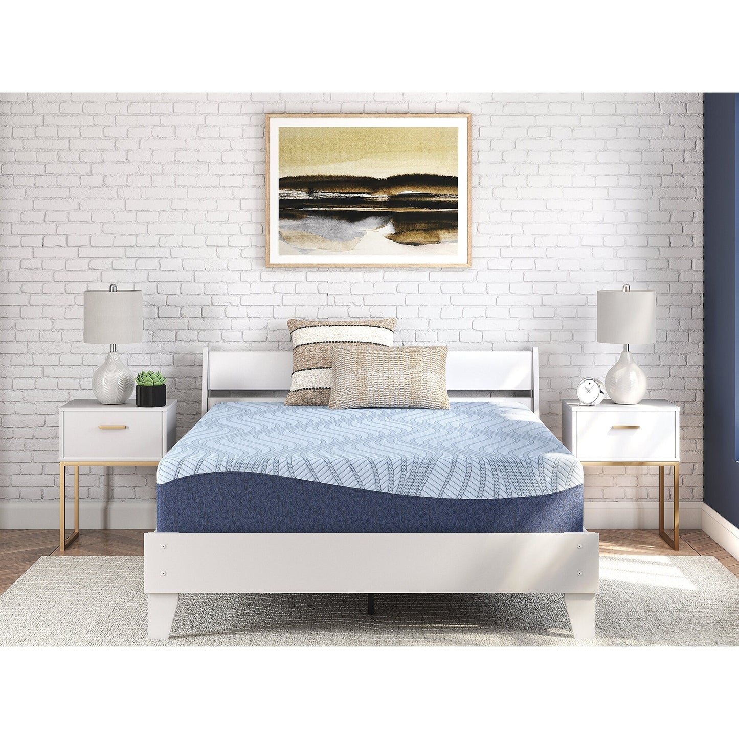 Materasso in memory foam Signature Design by Ashley Peak 2.0 12 azzurro