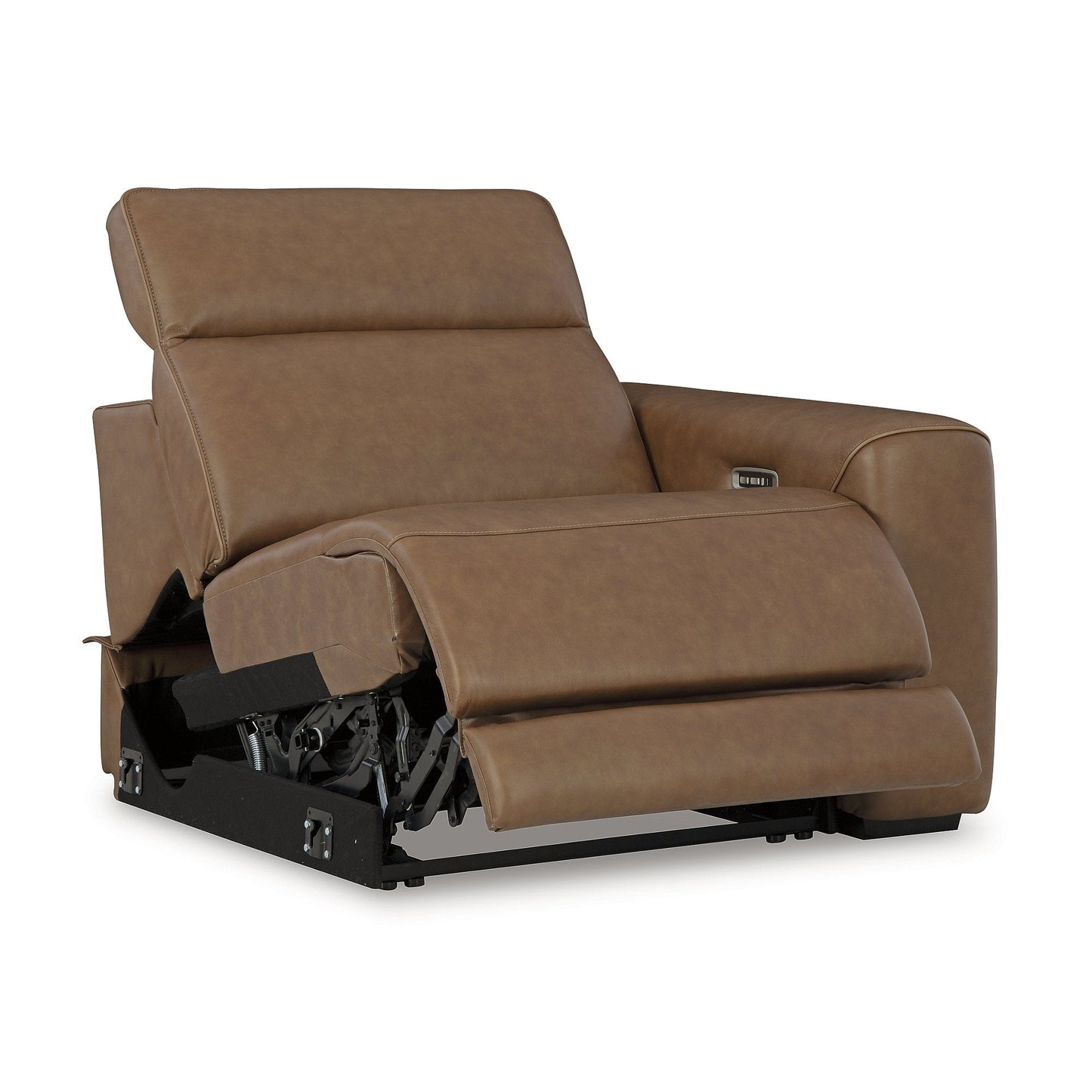 Divano componibile reclinabile elettrico Signature Design by Ashley Rally-Up Brown a 3 pezzi - 116 L x 40 P x 34 A