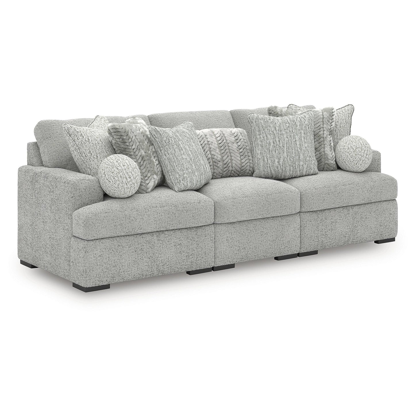 Divano componibile Signature Design by Ashley Snodoodle grigio a 3 pezzi - 113 L x 41 P x 40 A