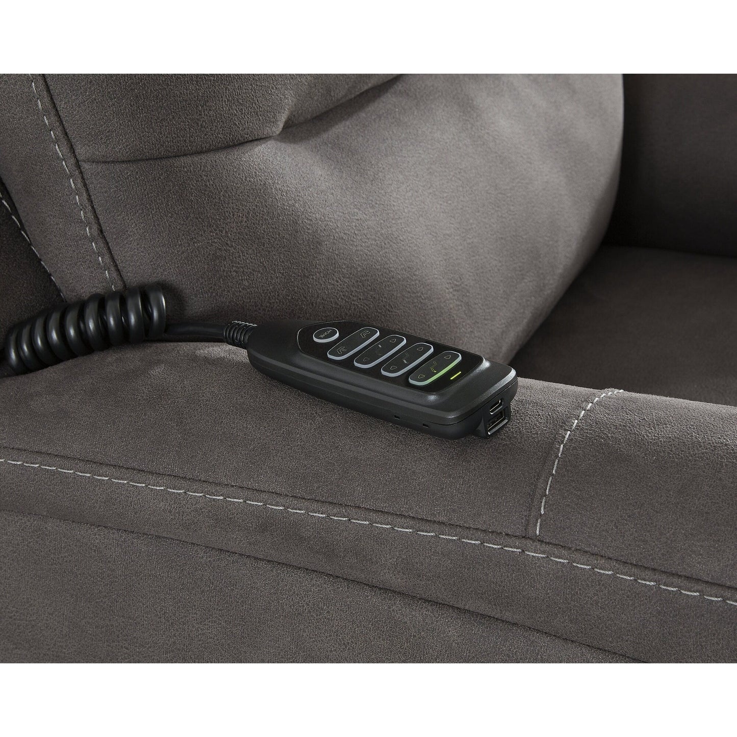 Poltrona reclinabile elettrica Signature Design by Ashley Snowfield grigio scuro