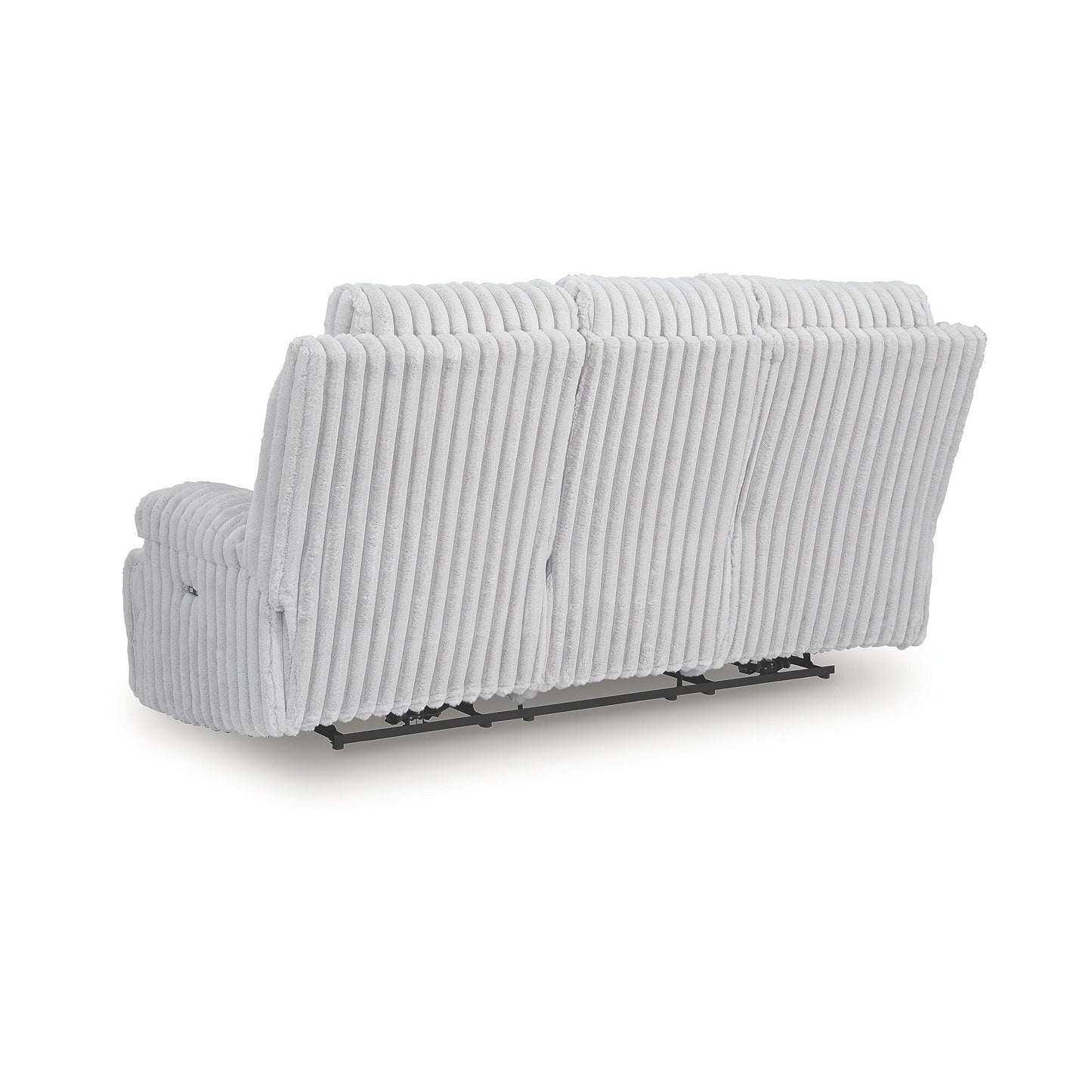 Divano reclinabile Signature Design by Ashley Technique White Power con tavolo a scomparsa - 90L x 42P x 46A