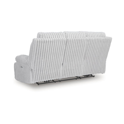 Divano reclinabile Signature Design by Ashley Technique White Power con tavolo a scomparsa - 90L x 42P x 46A