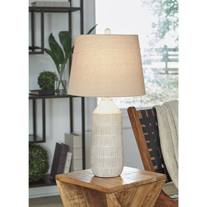 Lampada da tavolo Signature Design by Ashley Willport Off White (set da 2) - 14W x 14D x 27H