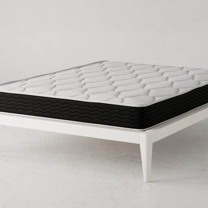Materasso ibrido Signature Sleep Vividly da 8 pollici con molle indipendenti e memory foam infuso di carbone