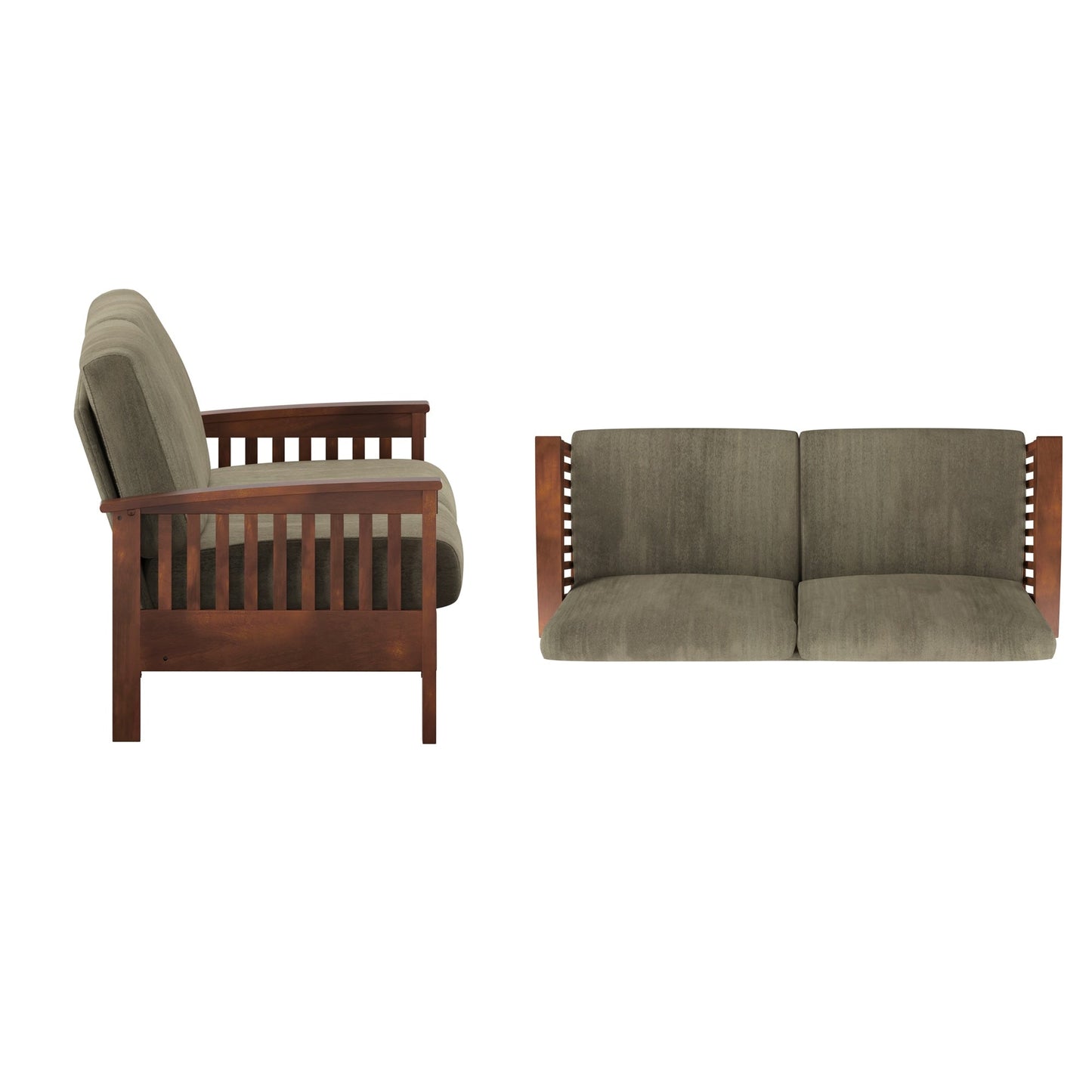 Divano in legno in stile missione Sigulda