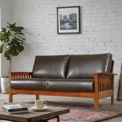 Divano in legno in stile missione Sigulda