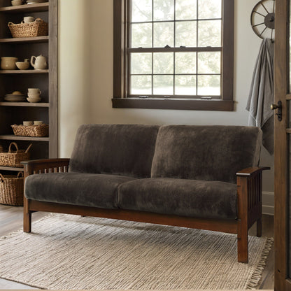 Divano in legno in stile missione Sigulda