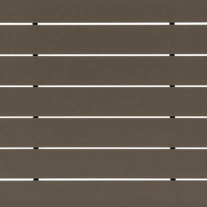 Set da pranzo per esterni Silvana da 7 pezzi in alluminio grigio con tessuto grigio