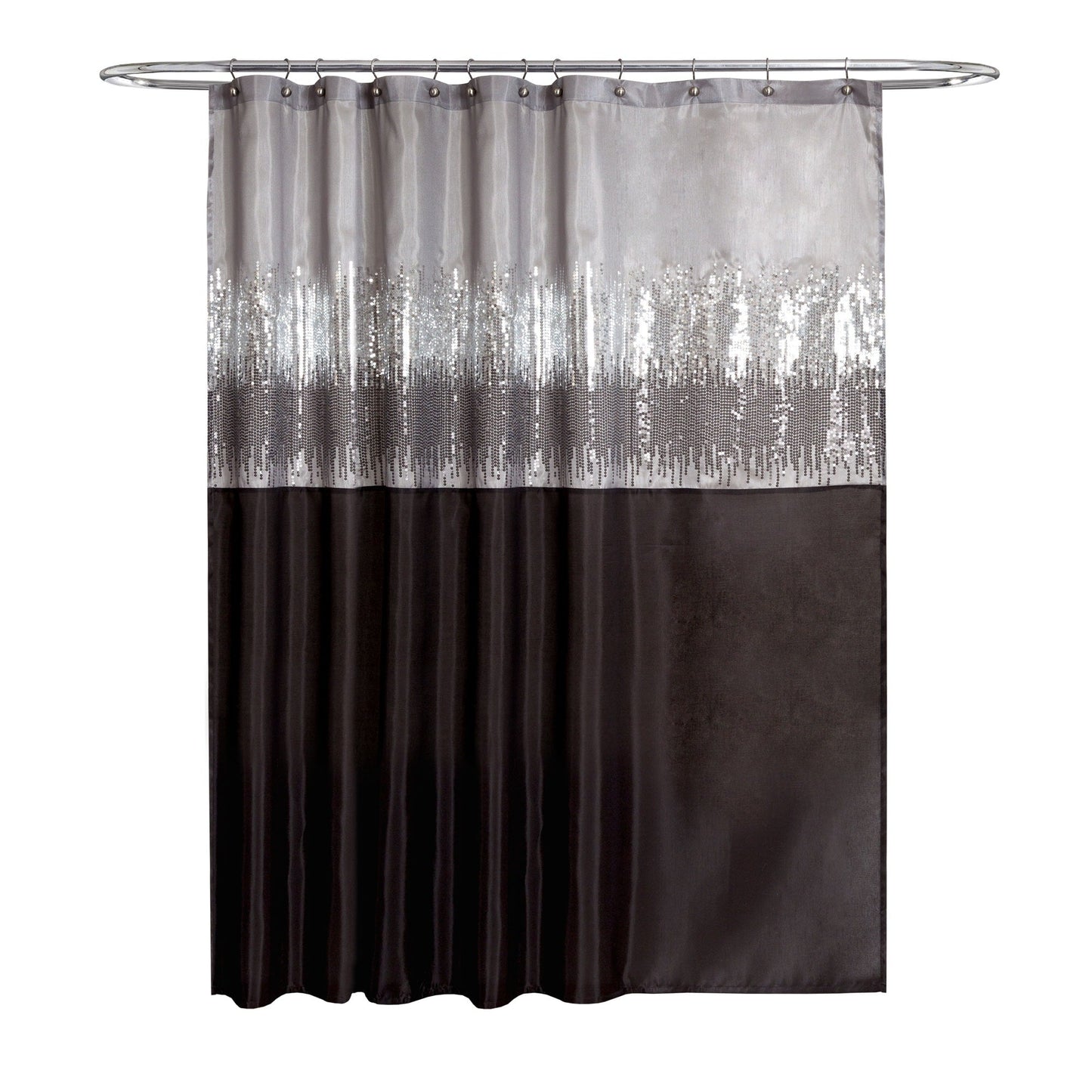 Tenda da doccia bicolore Gregor Silver Orchid Abstract Night Sky