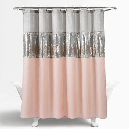 Tenda da doccia bicolore Gregor Silver Orchid Abstract Night Sky