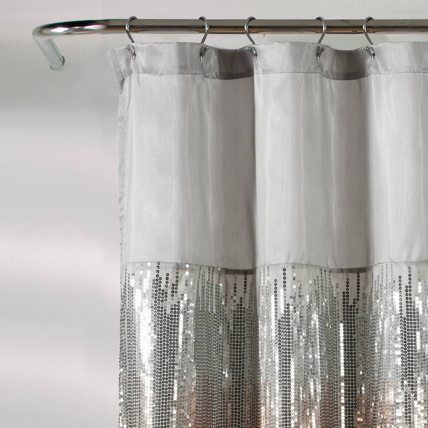 Tenda da doccia bicolore Gregor Silver Orchid Abstract Night Sky