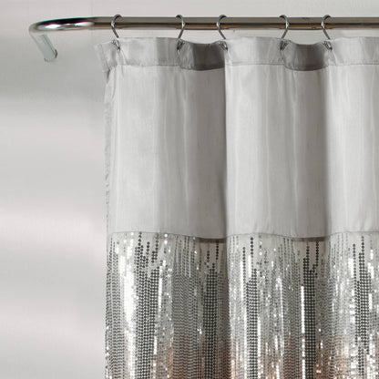 Tenda da doccia bicolore Gregor Silver Orchid Abstract Night Sky