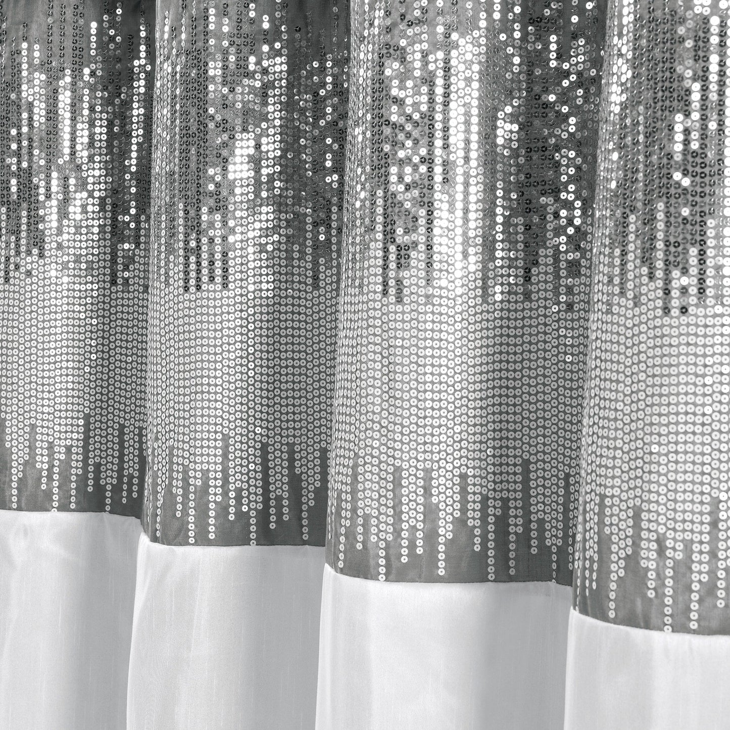 Tenda da doccia bicolore Gregor Silver Orchid Abstract Night Sky