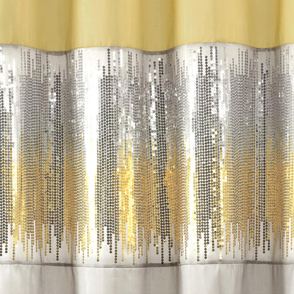 Tenda da doccia bicolore Gregor Silver Orchid Abstract Night Sky