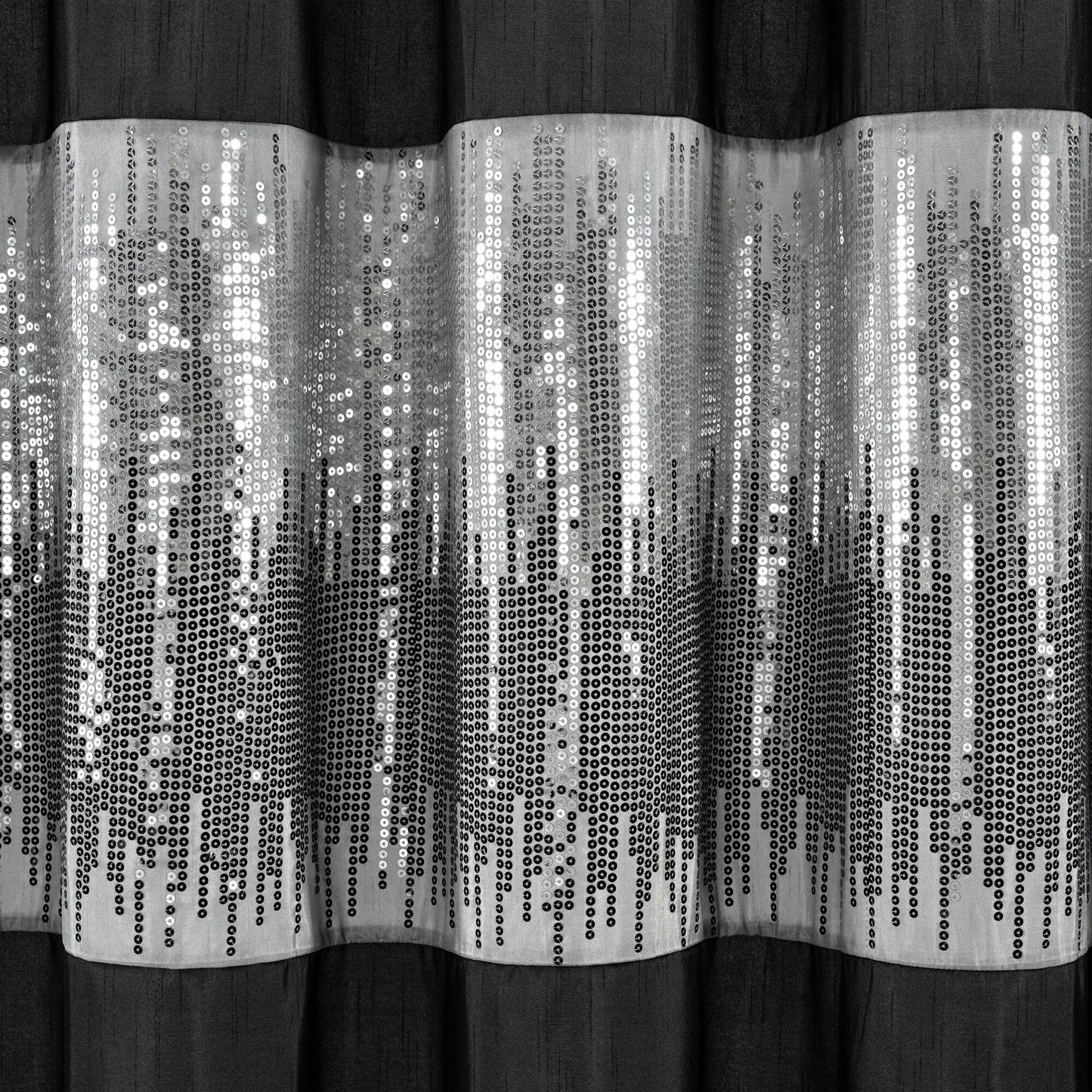 Tenda da doccia bicolore Gregor Silver Orchid Abstract Night Sky