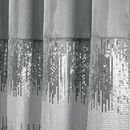 Tenda da doccia bicolore Gregor Silver Orchid Abstract Night Sky