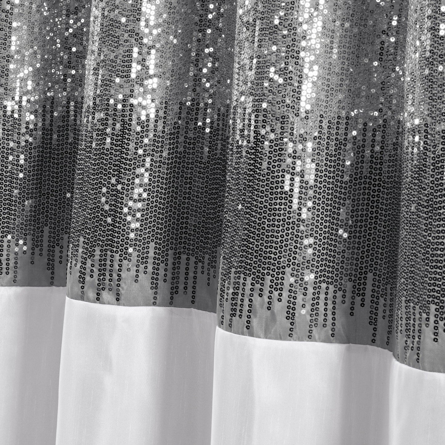 Tenda da doccia bicolore Gregor Silver Orchid Abstract Night Sky