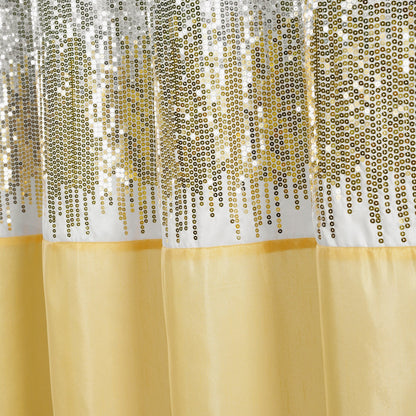 Tenda da doccia bicolore Gregor Silver Orchid Abstract Night Sky