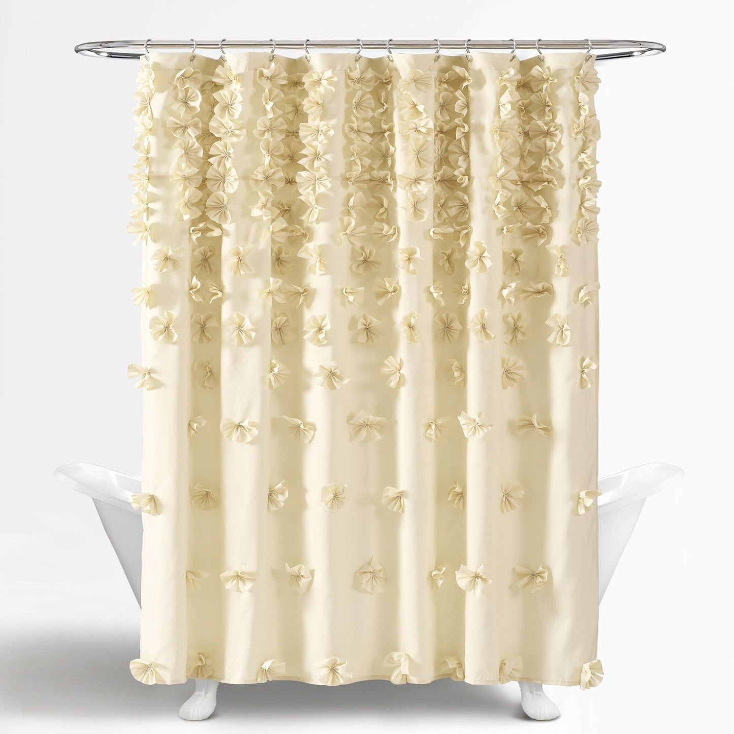 Tenda da doccia in poliestere Sterling Silver Orchid