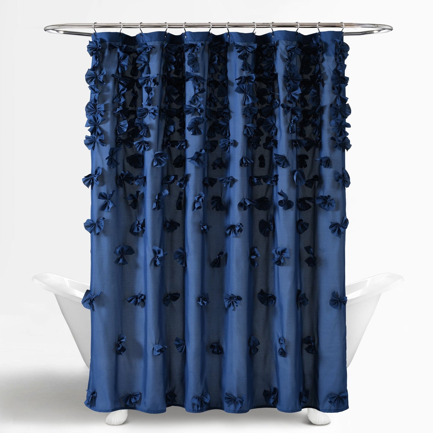 Tenda da doccia in poliestere Sterling Silver Orchid