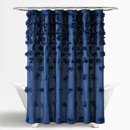 Tenda da doccia in poliestere Sterling Silver Orchid