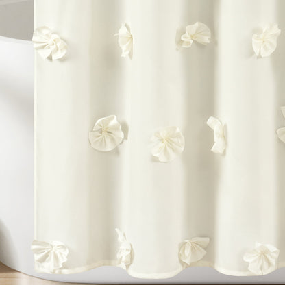 Tenda da doccia in poliestere Sterling Silver Orchid