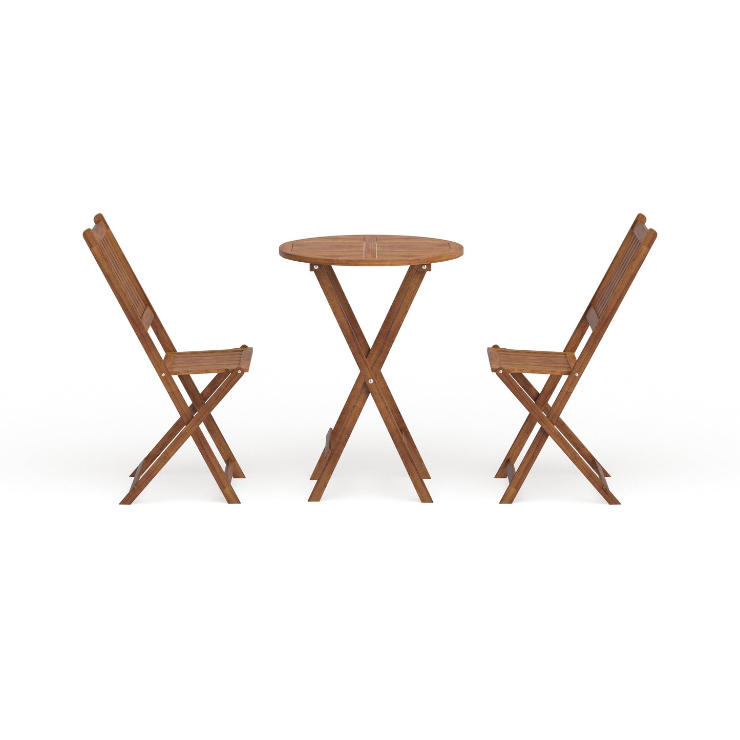 Set da bistrot per esterni in legno di acacia Silverton di Havenside Home