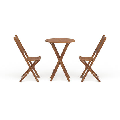 Set da bistrot per esterni in legno di acacia Silverton di Havenside Home