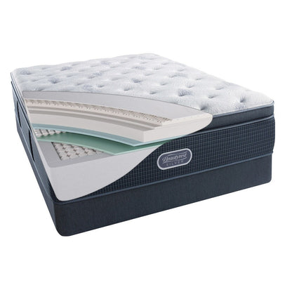 Set di materassi singoli Beautyrest Silver Discovery Bay Luxury Firm Pillow Top da 15,5 pollici - N/D