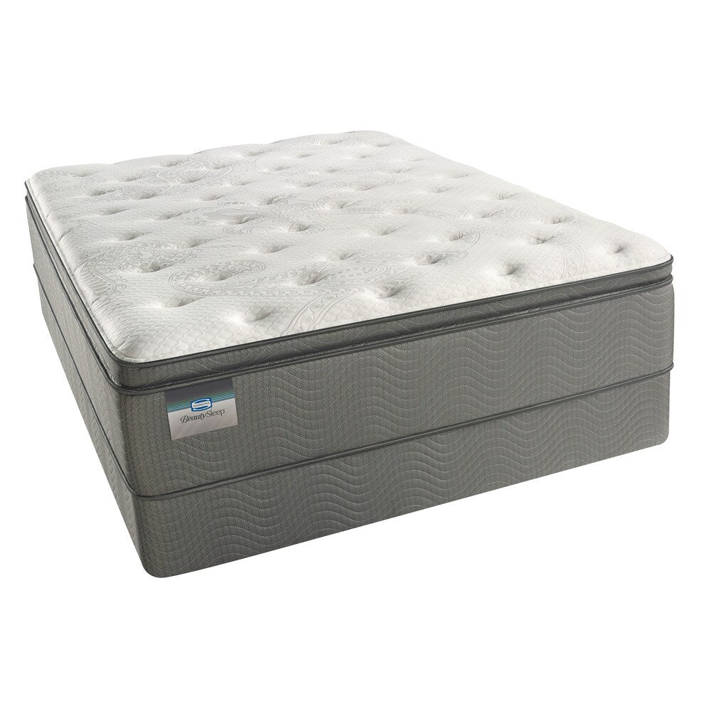 Set di materassi Simmons Beautysleep Dana Point Pillow Top da 14 pollici, misura XL, misura singola - N/D
