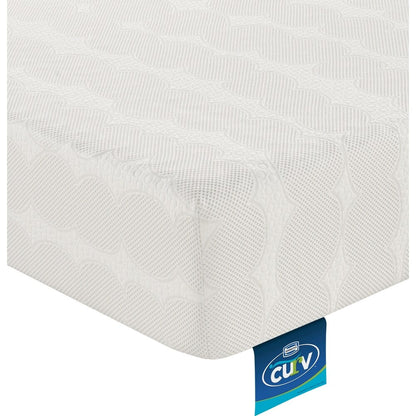 Materasso in memory foam gel Simmons Curv Nap Time da 9 pollici, morbido e compatto, per letto singolo 