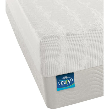 Materasso in memory foam gel Simmons Curv Nap Time da 9 pollici, morbido e compatto, per letto singolo 