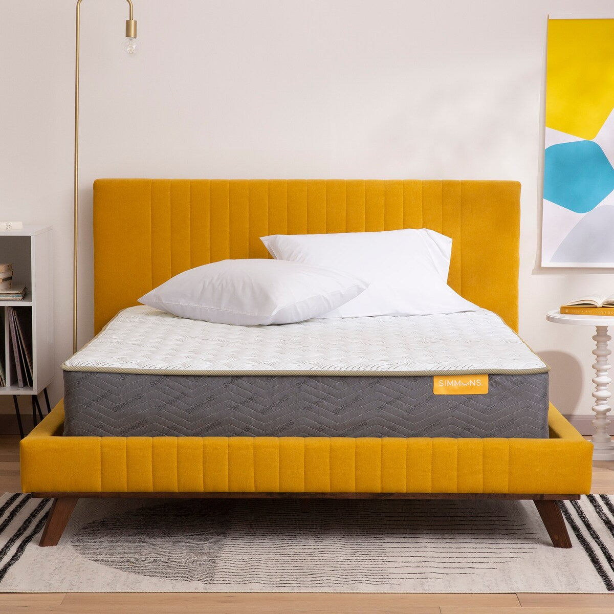 Collezione Simmons PeacefulSleep - Materasso bianco rigido 10,5