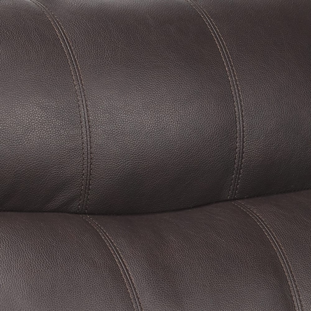 Divano imbottito in gel di pelle Simon