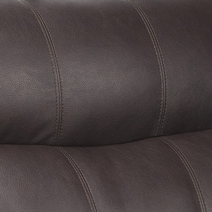 Divano imbottito in gel di pelle Simon