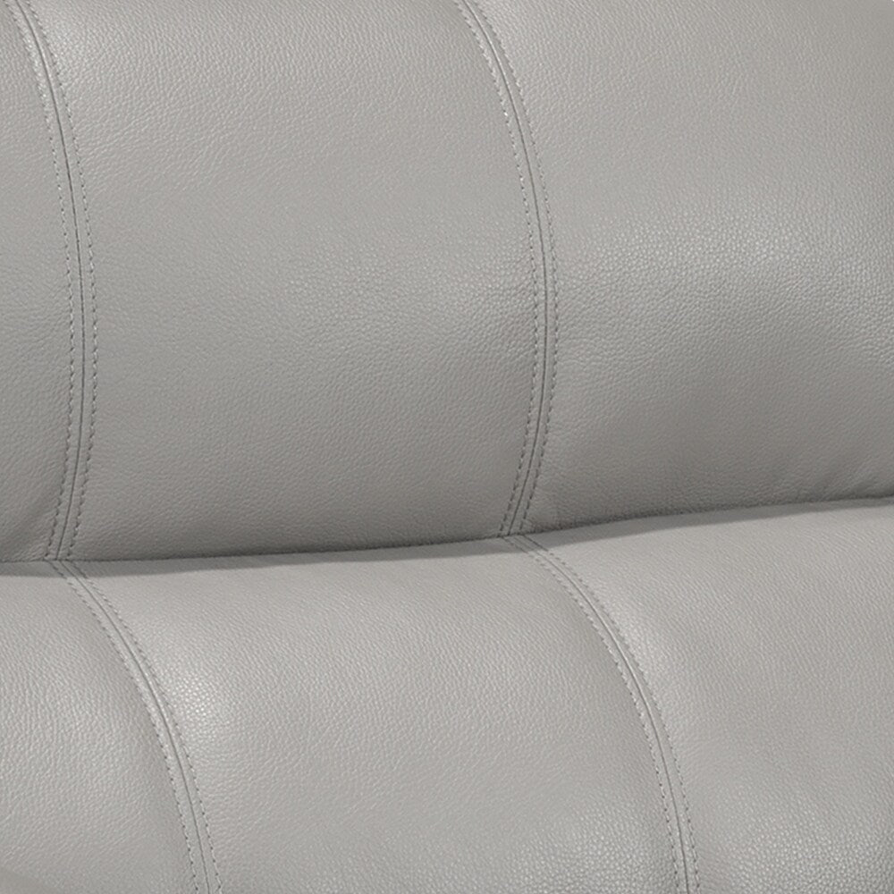 Divano imbottito in gel di pelle Simon