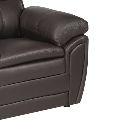 Divano imbottito in gel di pelle Simon