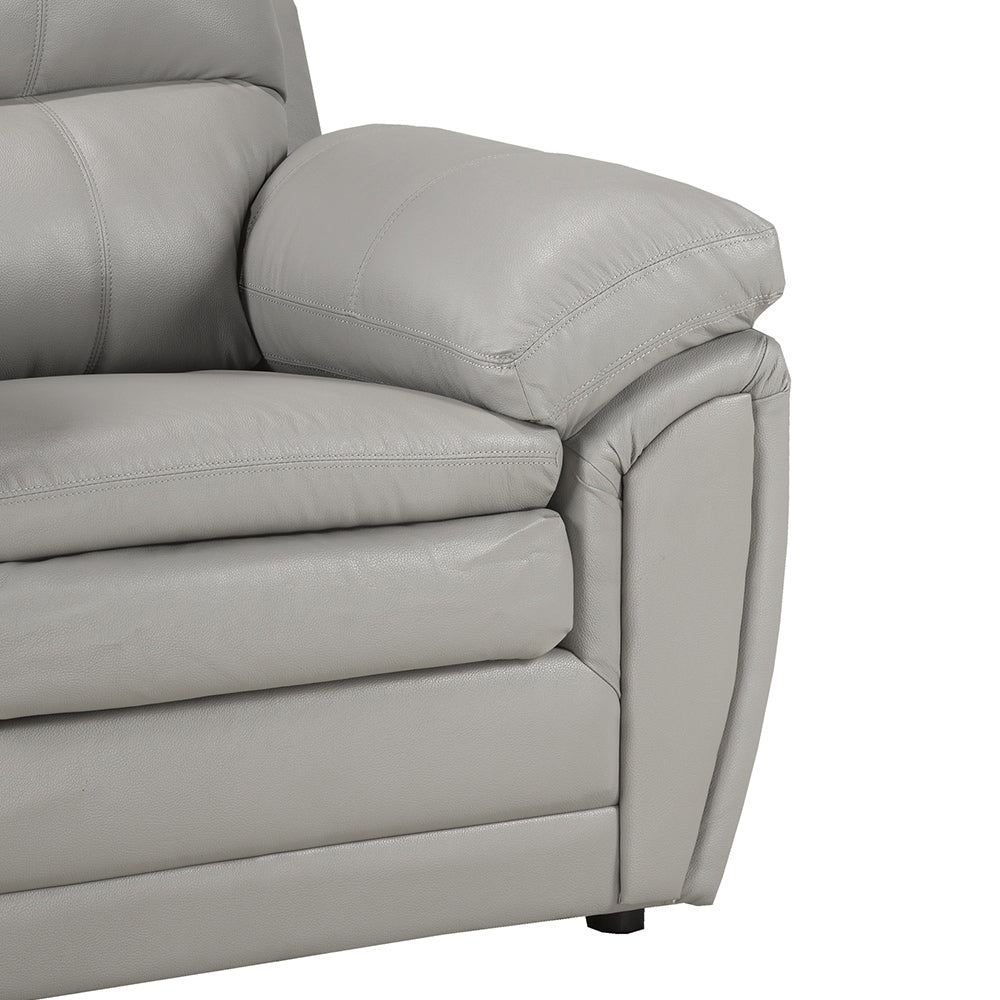 Divano imbottito in gel di pelle Simon