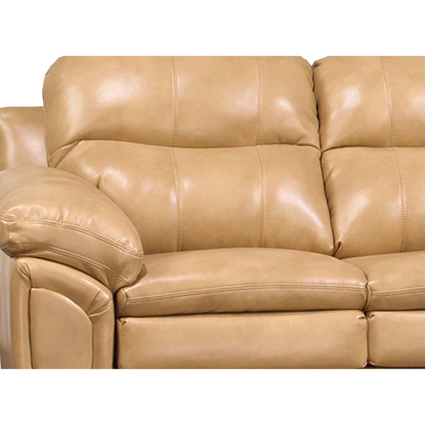 Divano imbottito in gel di pelle Simon