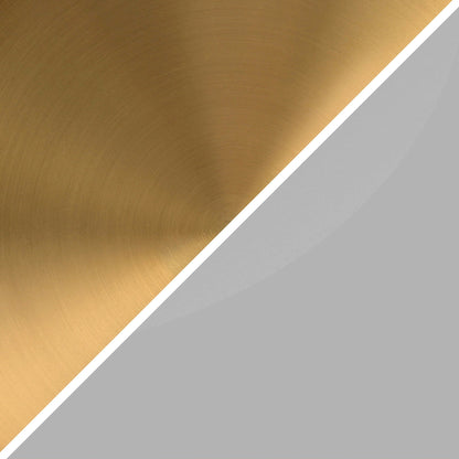 Lampada da terra Simone a 2 luci con paralume in tessuto